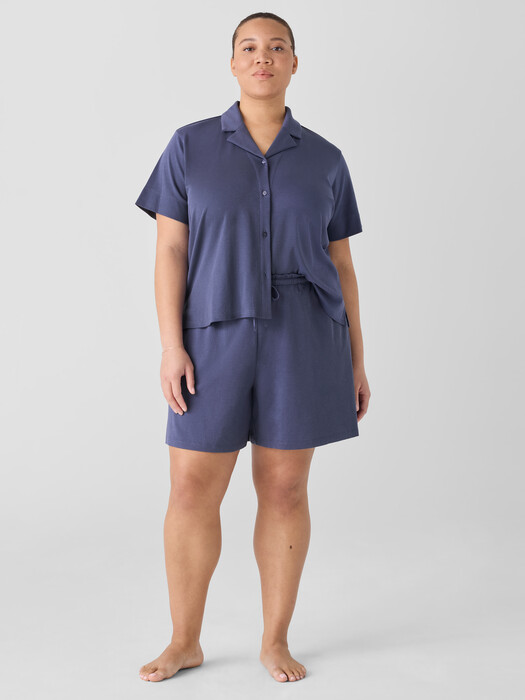 Organic Cotton Interlock Sleep Shorts