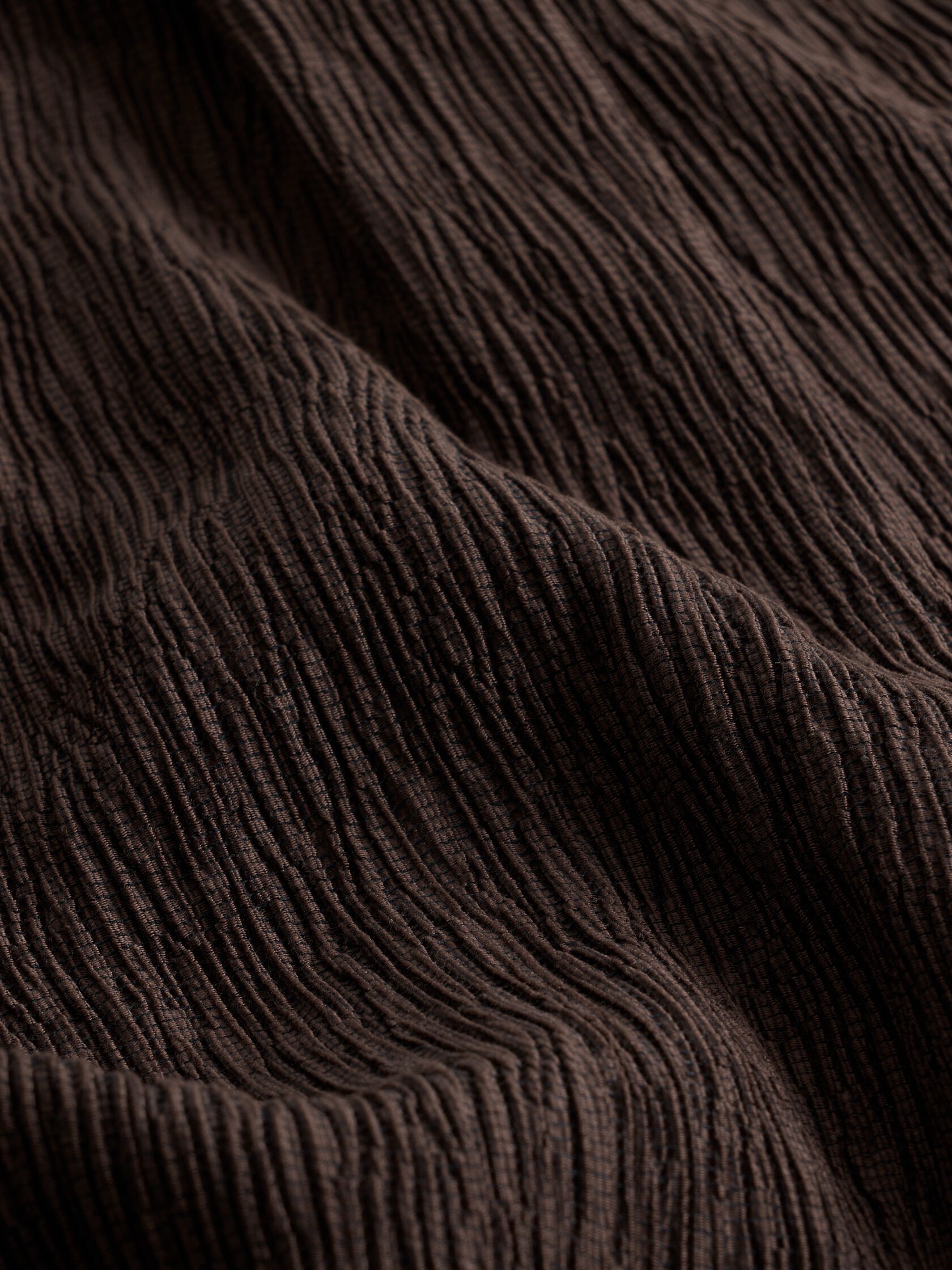 Woven Pliss&eacute; V-Neck Dress