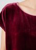 Velvet Ballet Neck Square Top