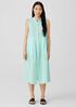 Garment-Dyed Organic Handkerchief Linen Pleated Dress