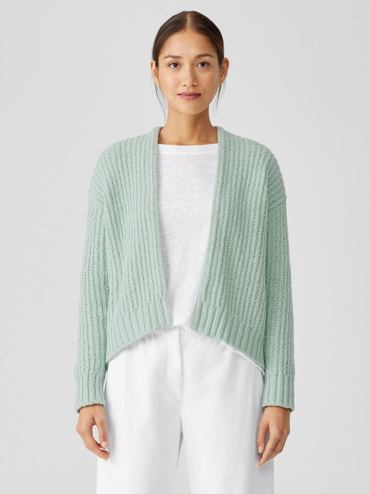 Peruvian Organic Cotton Crimp Cardigan