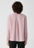 Silk Georgette Crepe Classic Collar Shirt