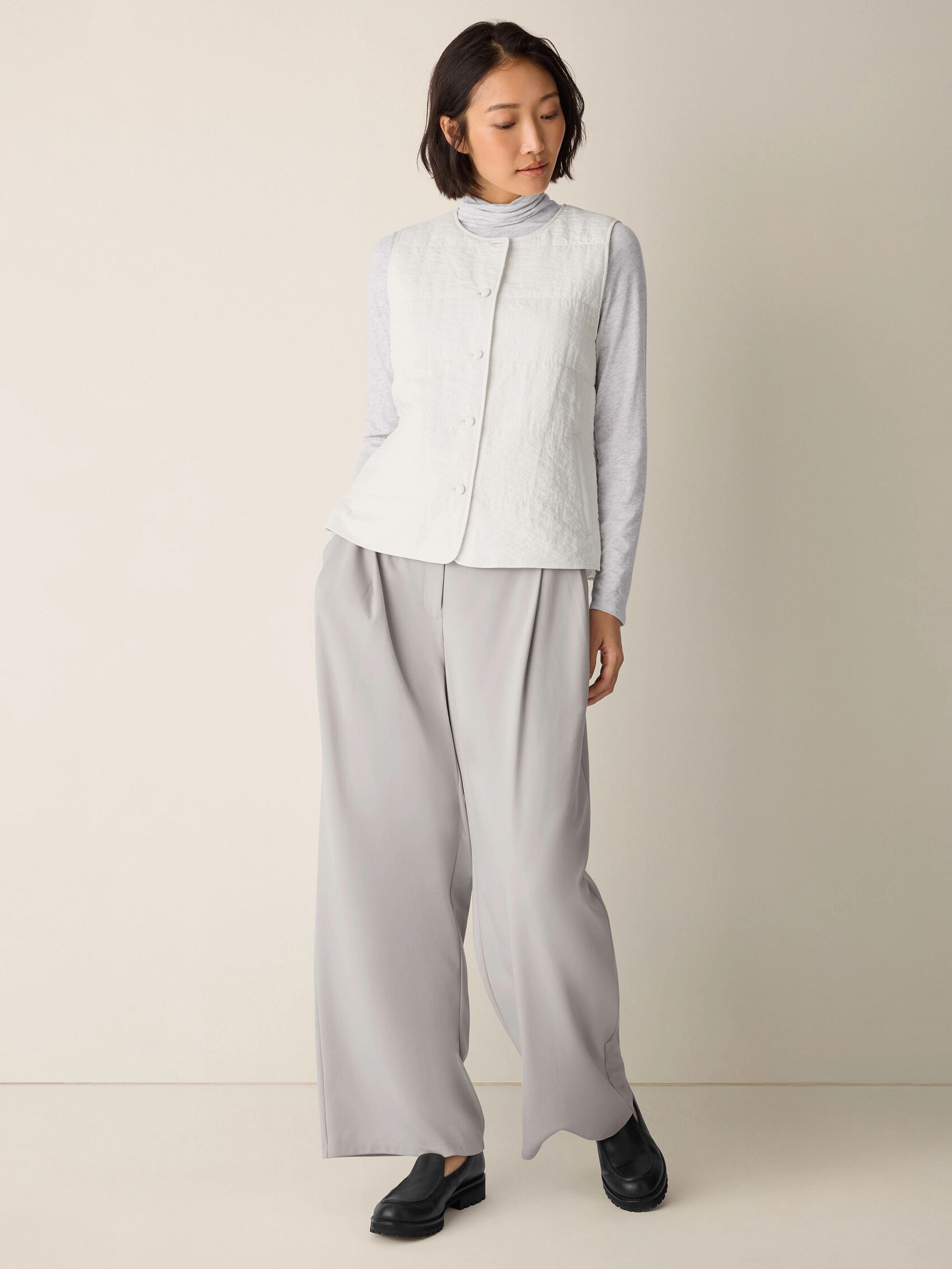 Silk Nylon Quilted Vest