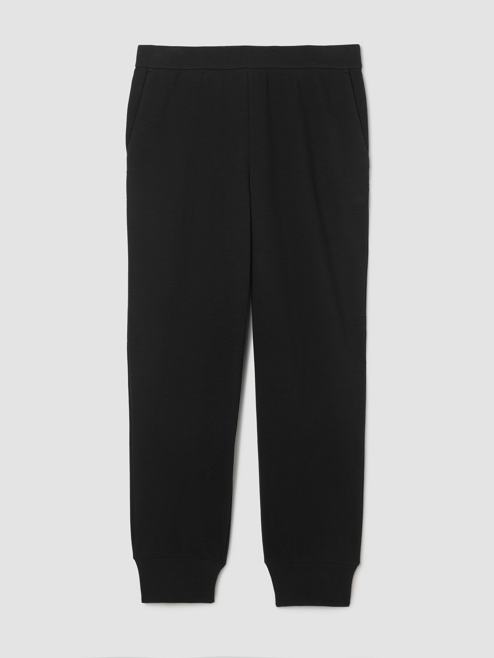 Waffle Cotton Blend Doubleknit Jogger Pant