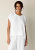 Organic Cotton Lofty Gauze Round Neck Box-Top