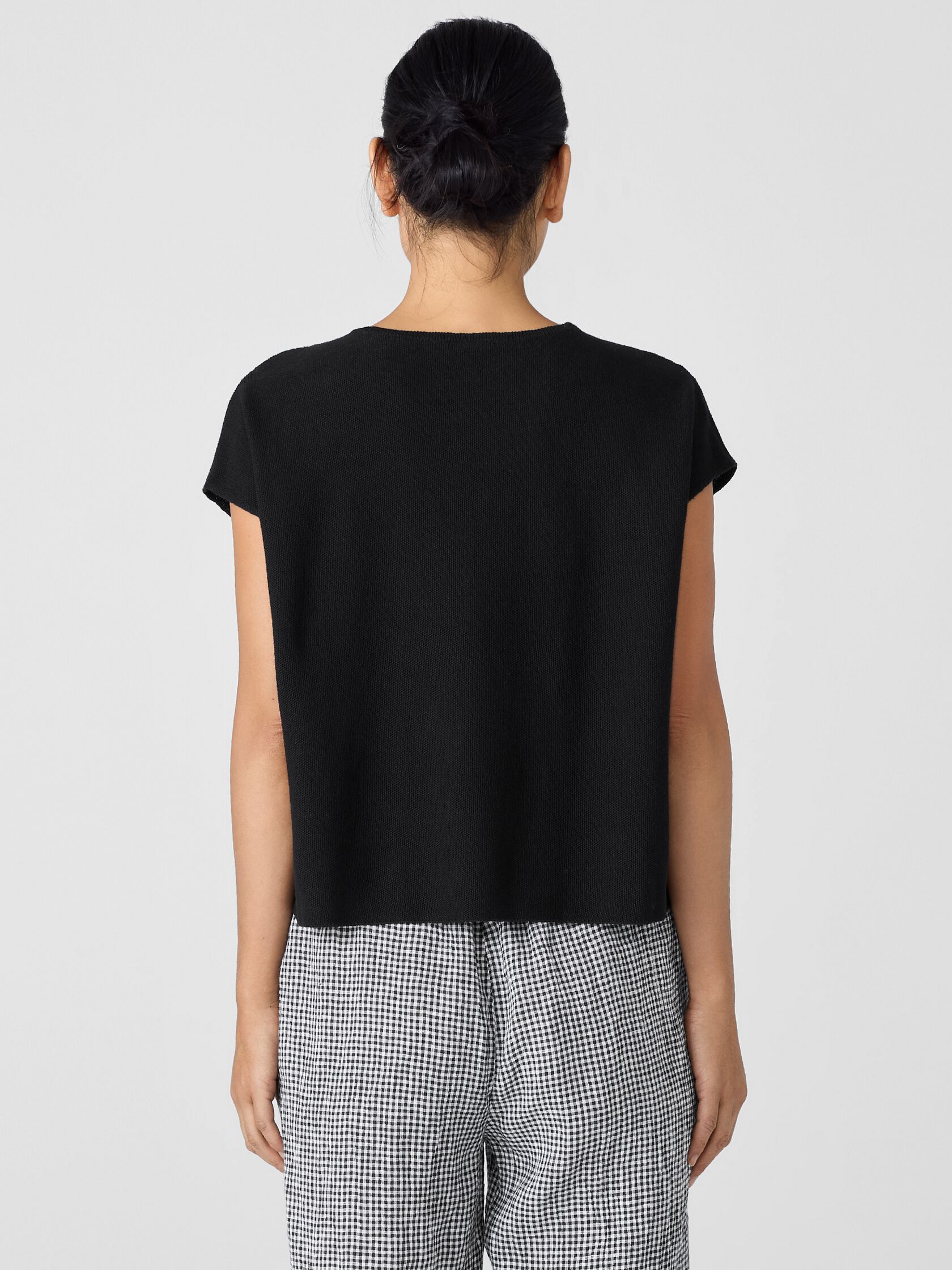 Organic Linen Cotton Square Top | EILEEN FISHER