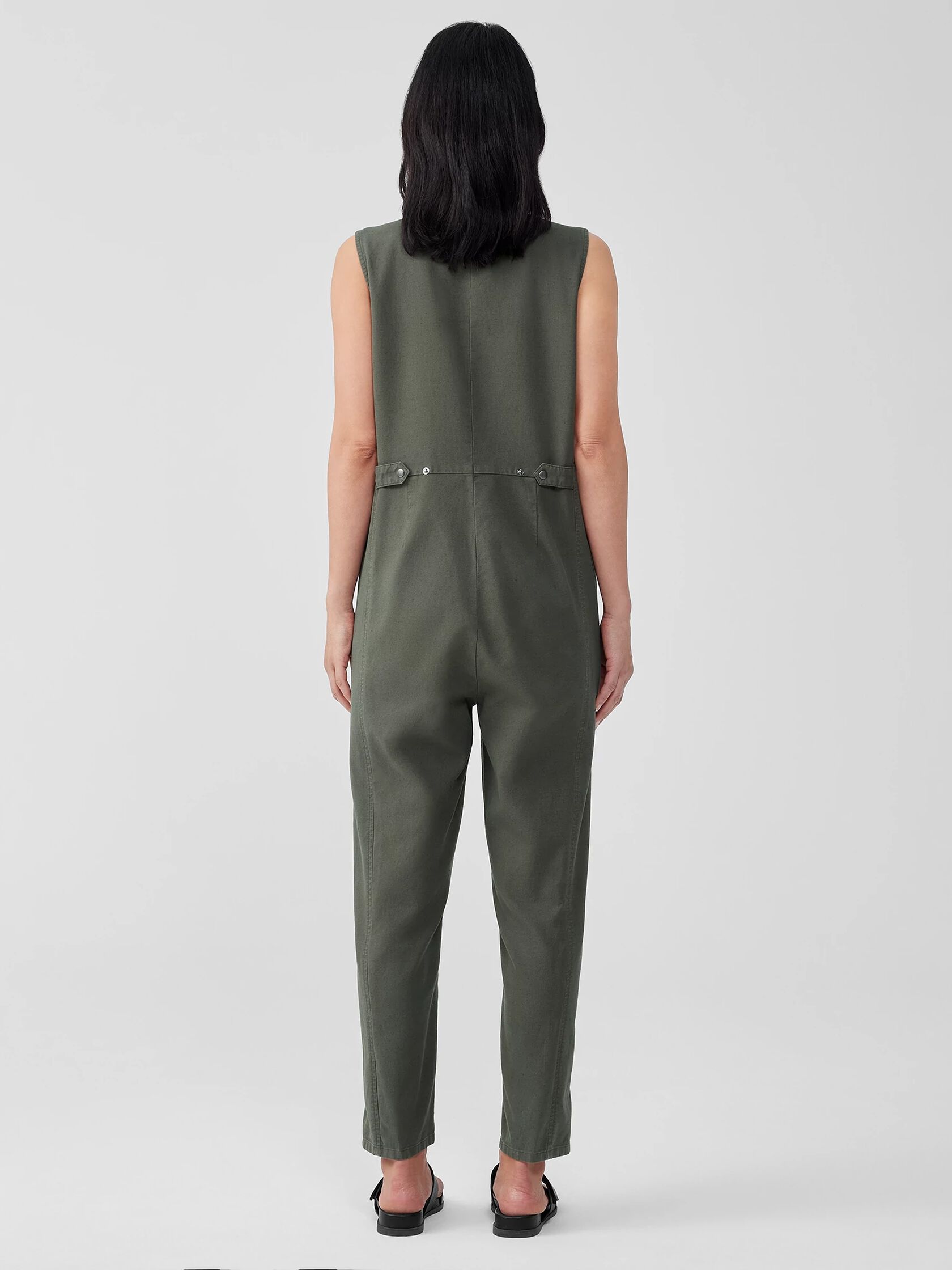 Cotton Hemp Stretch Jumpsuit