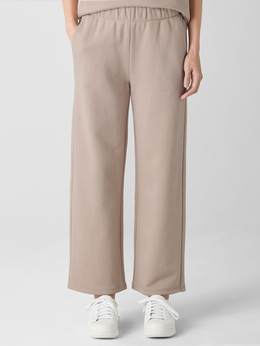 Organic Cotton French Terry Straight Pant