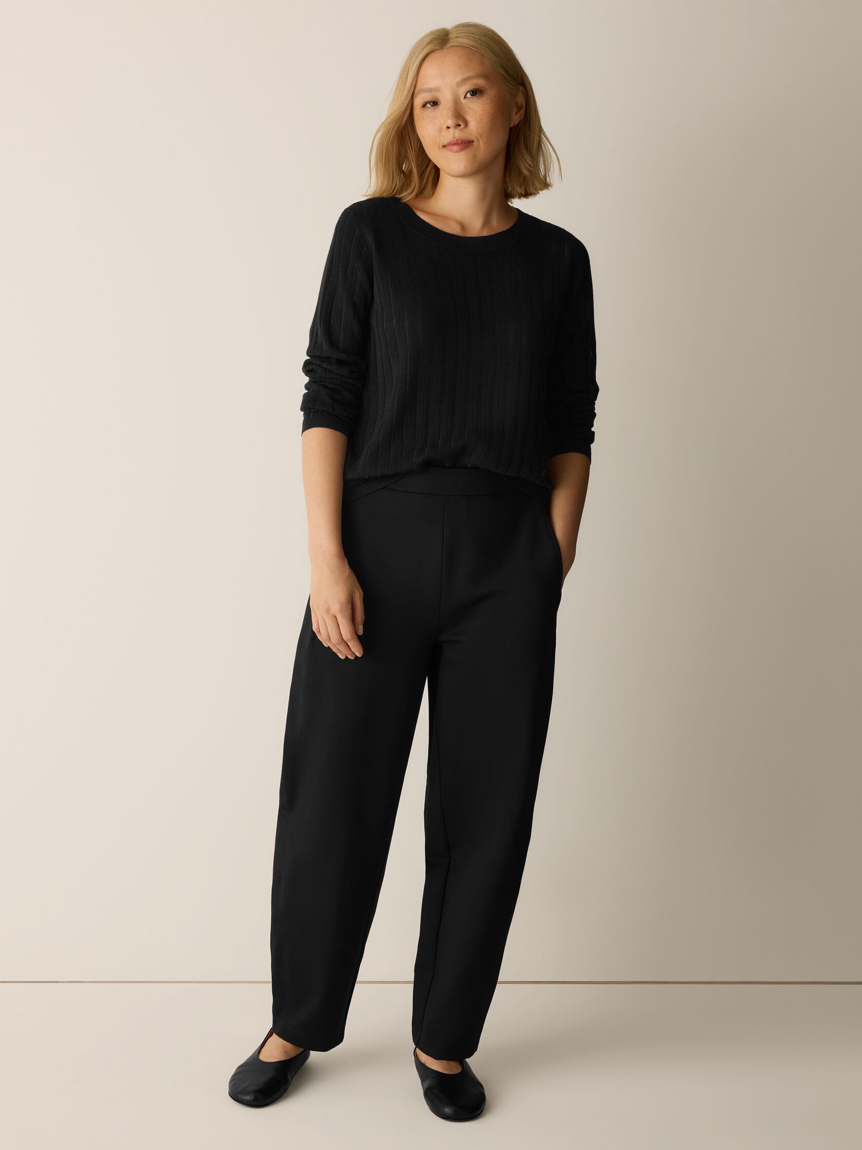 Washable Flex Ponte Lantern Pant