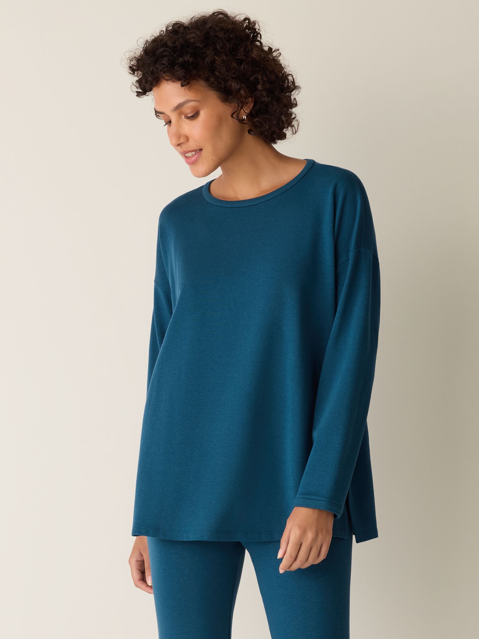 Cozy Brushed Terry Hug Long Box-Top