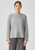 Double Layer Organic Cotton Crew Neck Top
