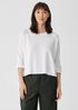 Organic Linen Cotton Raglan-Sleeve Top