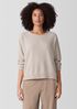 Organic Cotton Chenille Jewel Neck Top