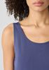 Stretch Silk Jersey Scoop Neck Tank