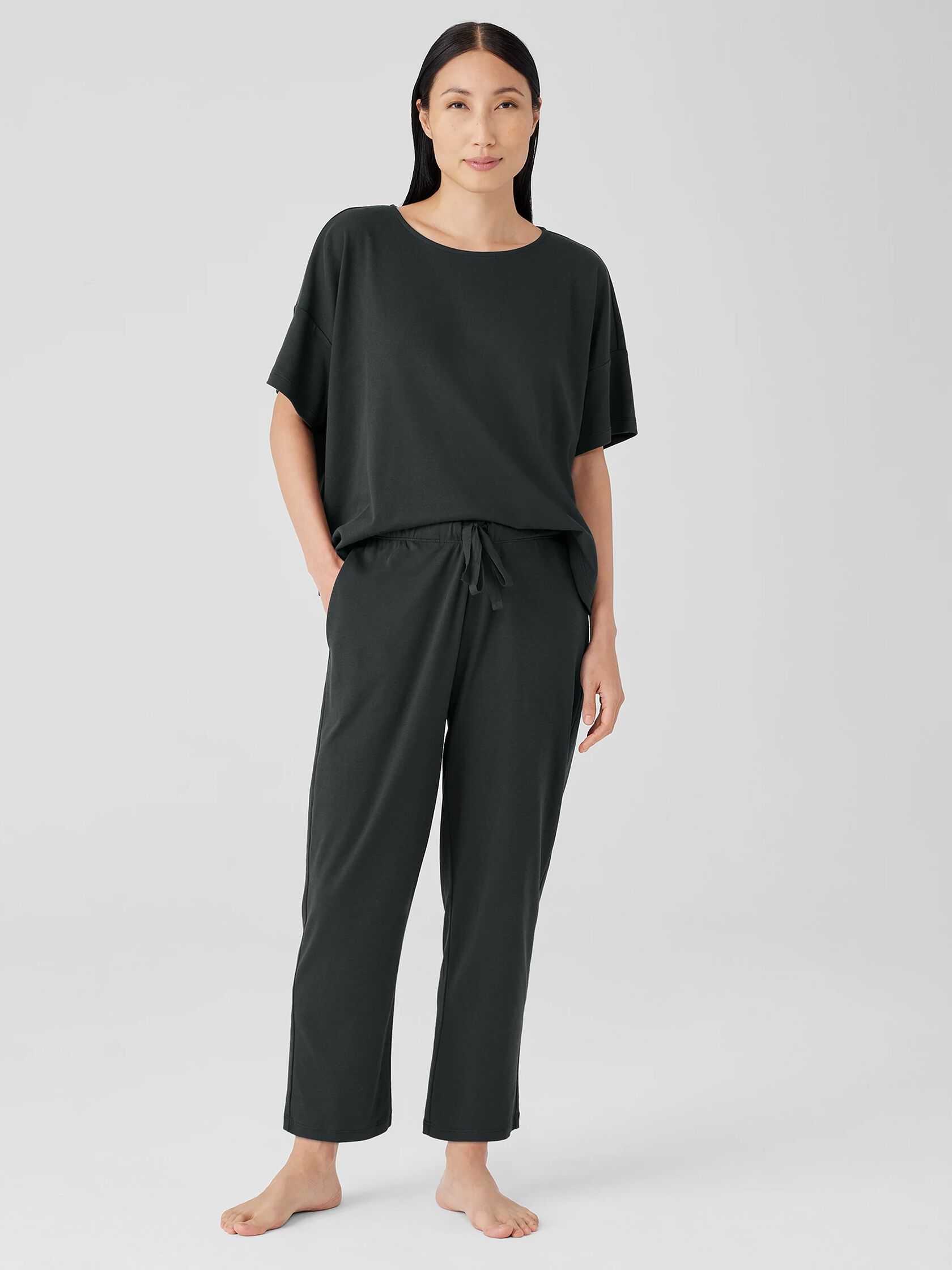 Organic Cotton Interlock Slouchy Sleep Pant