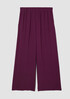 Silk Georgette Crepe Wide-Leg Pant