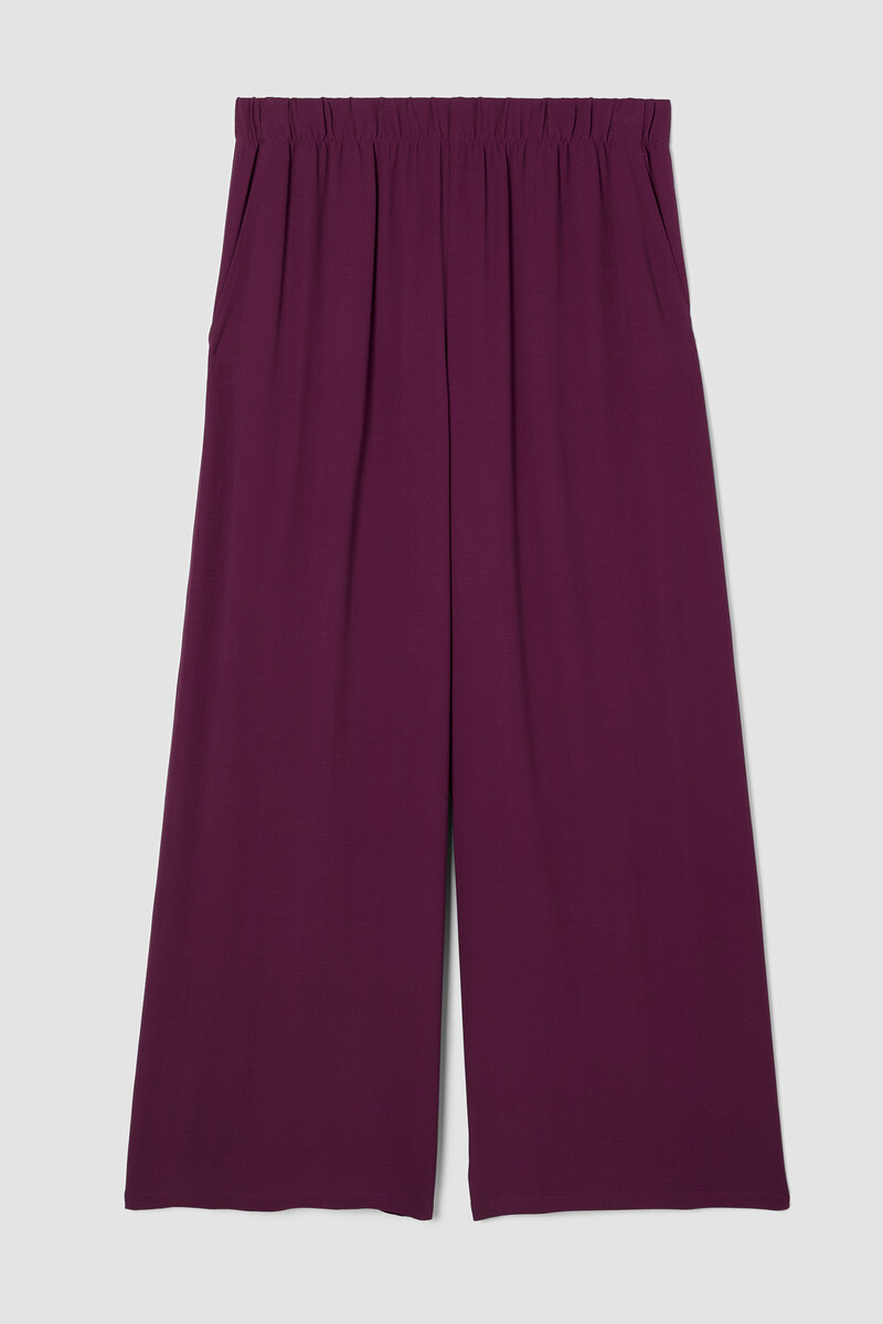 Silk Georgette Crepe Wide-Leg Pant Silk Georgette Crepe Wide-Leg Pant