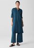 Washed Organic Linen D&eacute;lav&eacute; Shirtdress