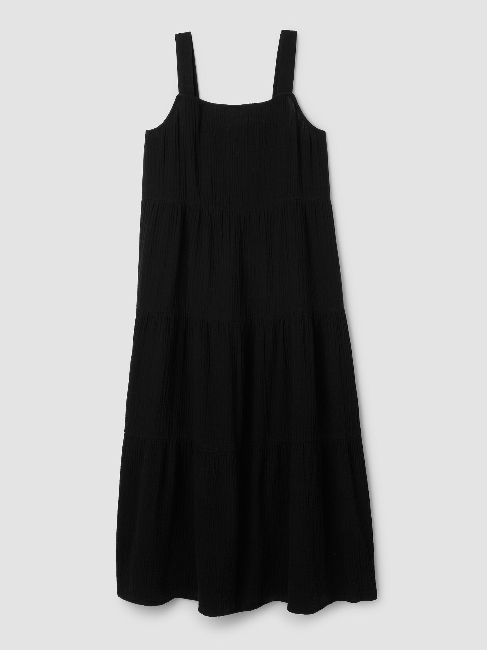 Organic Cotton Lofty Gauze Tiered Dress