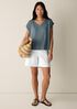 Organic Linen Jersey V-Neck Tee
