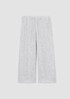 Striped Organic Linen Crinkle Wide-Leg Pant