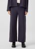 Boiled Wool Jersey Wide-Leg Pant