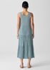 Crushed Silk Tiered Dress
