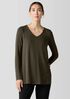 Fine Jersey V-Neck Long Top