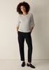 Superfine Merino Crew Neck Top in Regenerative Wool