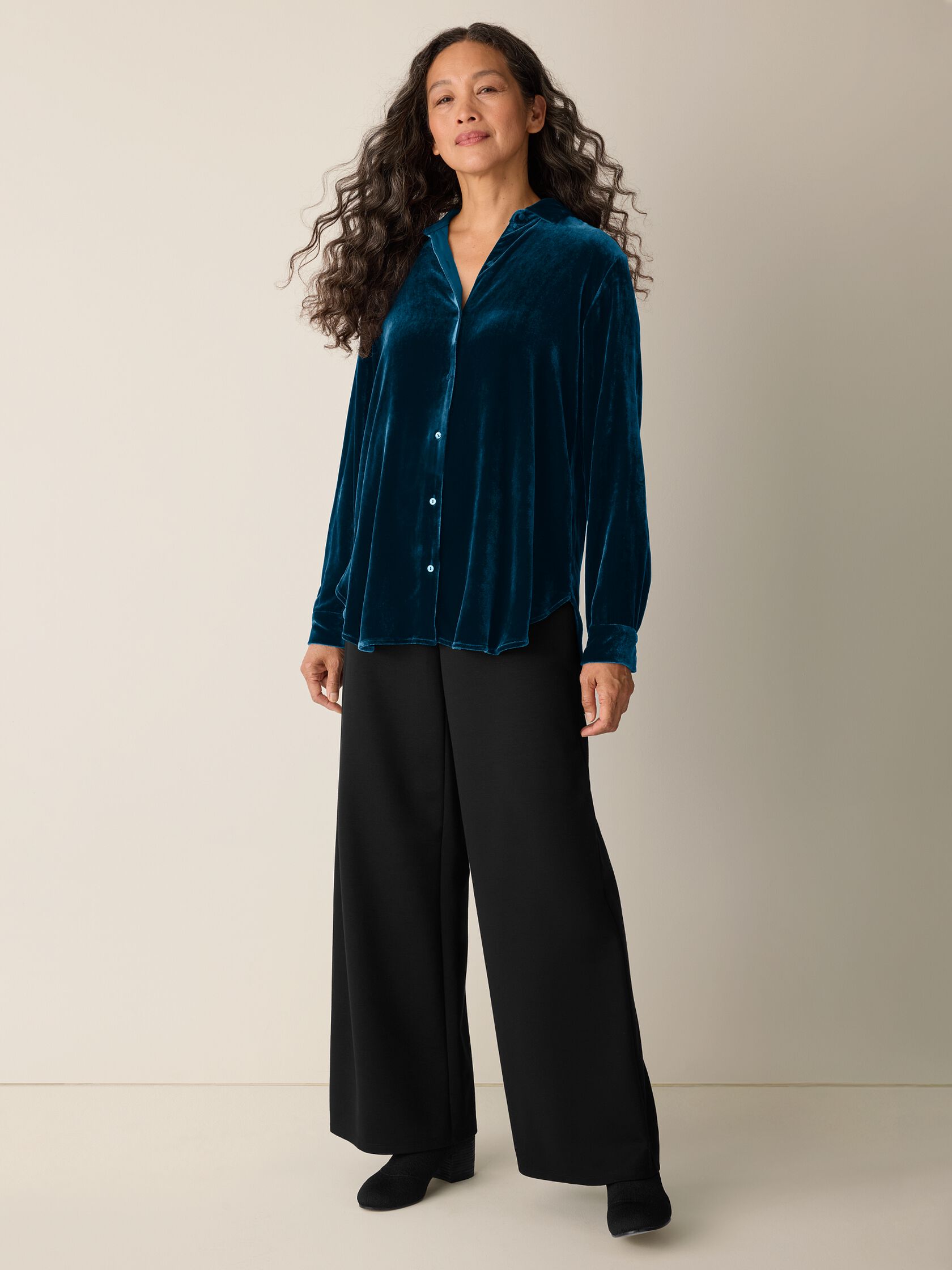 Velvet Classic Collar Shirt