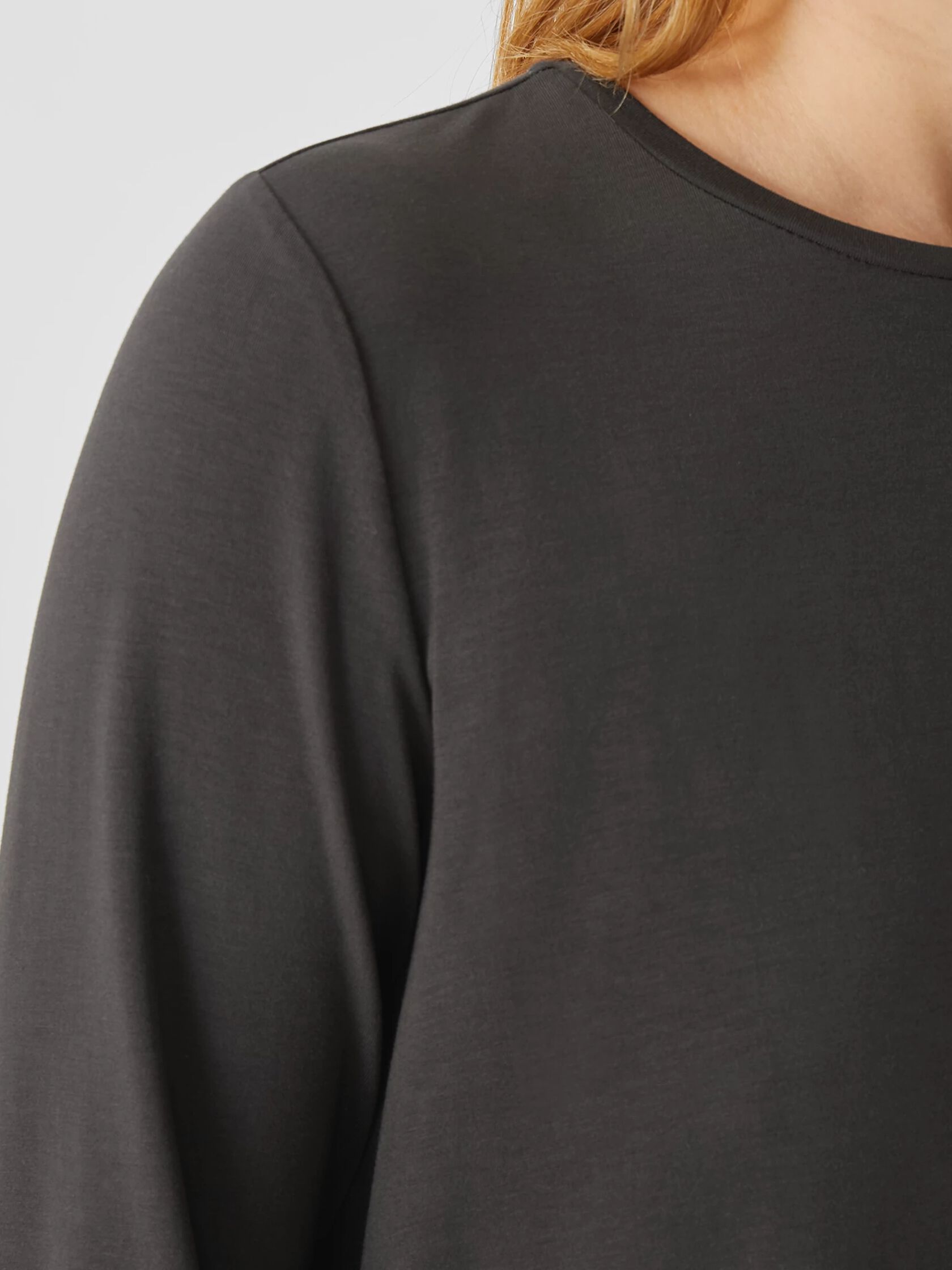 Fine Jersey Crew Neck Top