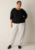 Bubble Jacquard Round Neck Top