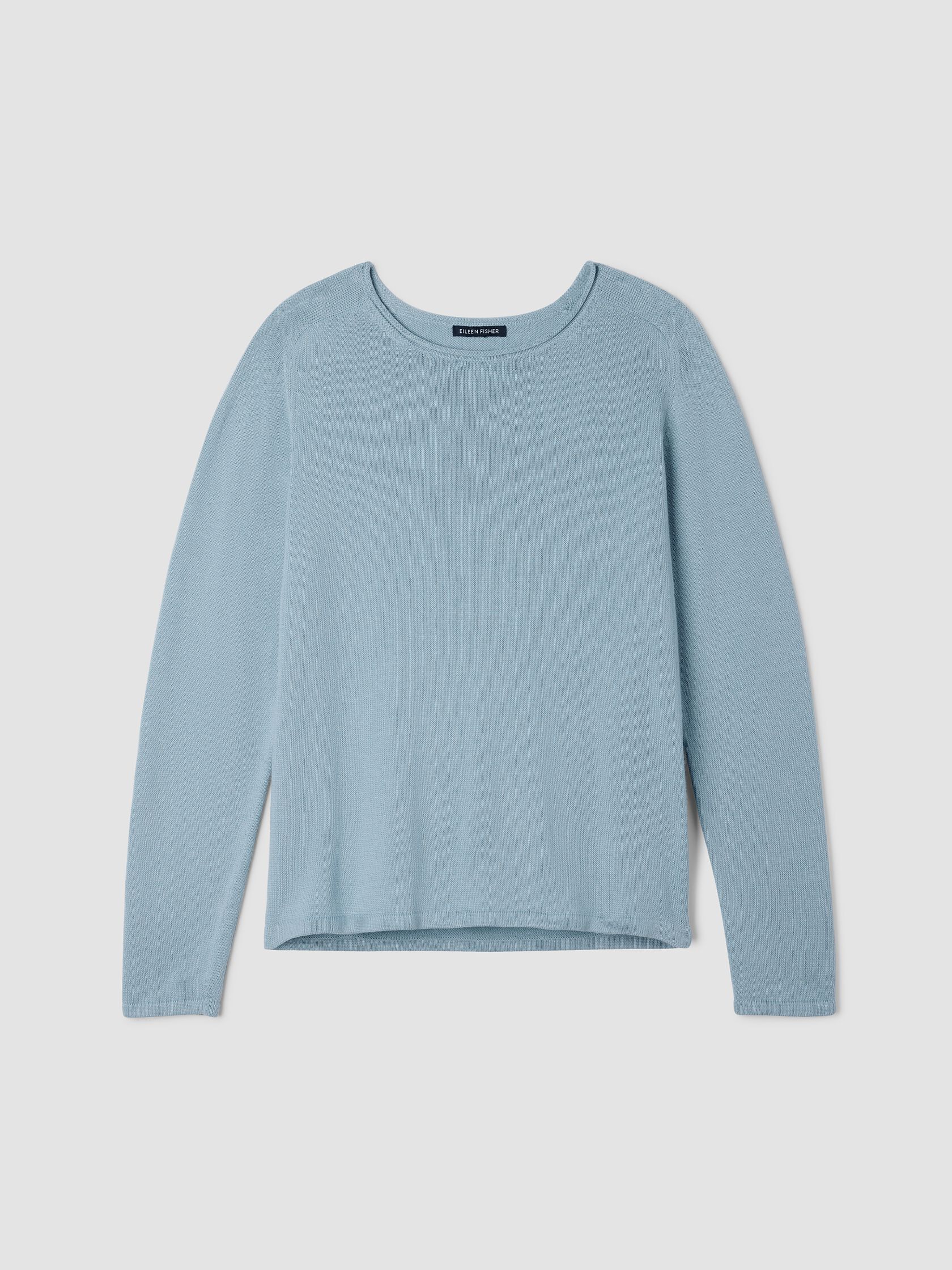 Peruvian Cotton Blend Crew Neck Top