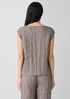 Crushed Silk Ballet Neck Top