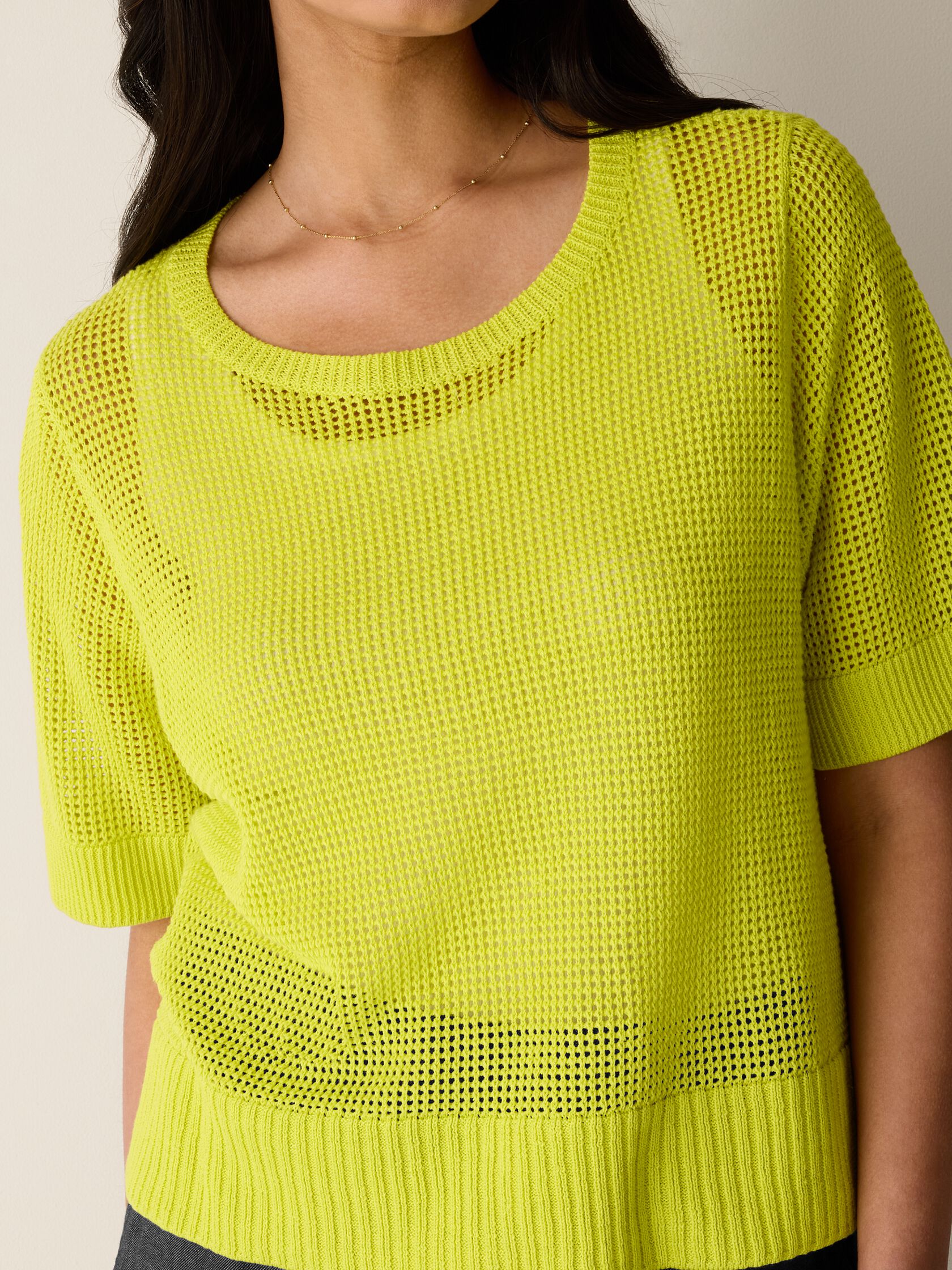 Organic Linen Cotton Round Neck Top