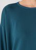 Cozy Brushed Terry Hug Round Neck Box-Top