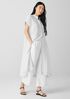 Puckered Organic Linen Shirtdress