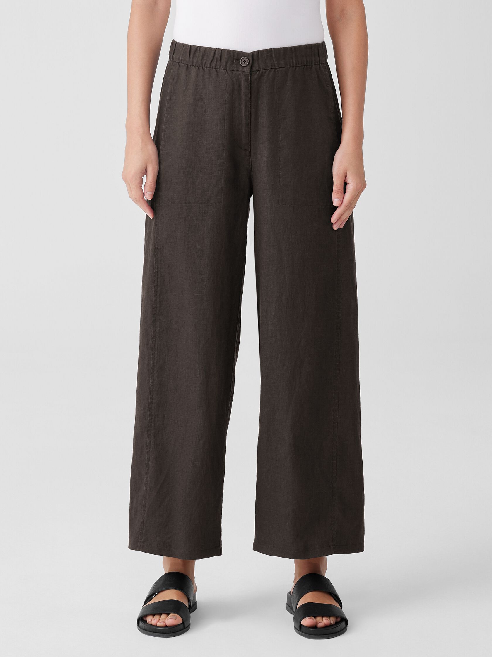 Organic Linen Wide Trouser Pant