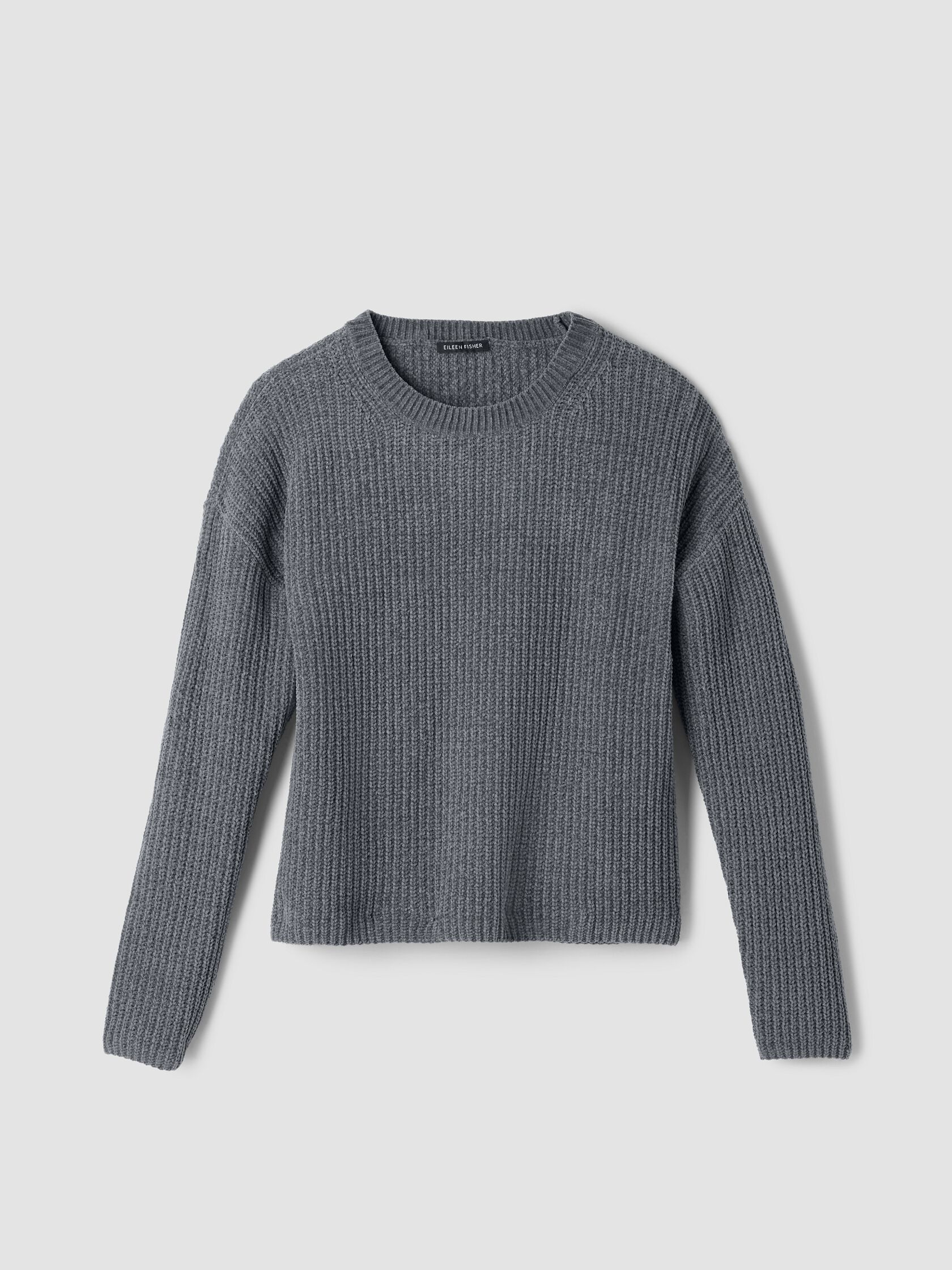 Organic Cotton Chenille Crew Neck Top