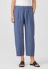 Washed Organic Linen Delave Lantern Pant