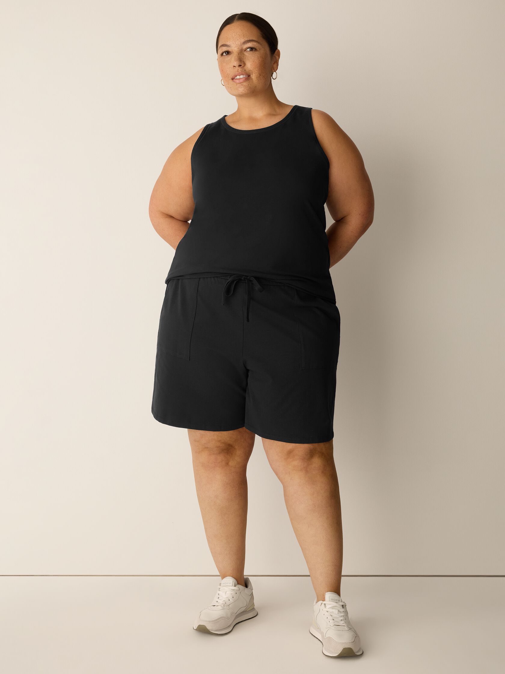 Pima Cotton Stretch Jersey Walking Shorts