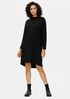 Stretch Terry Mock Neck Dress