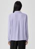 Silk Georgette Crepe Classic Collar Shirt