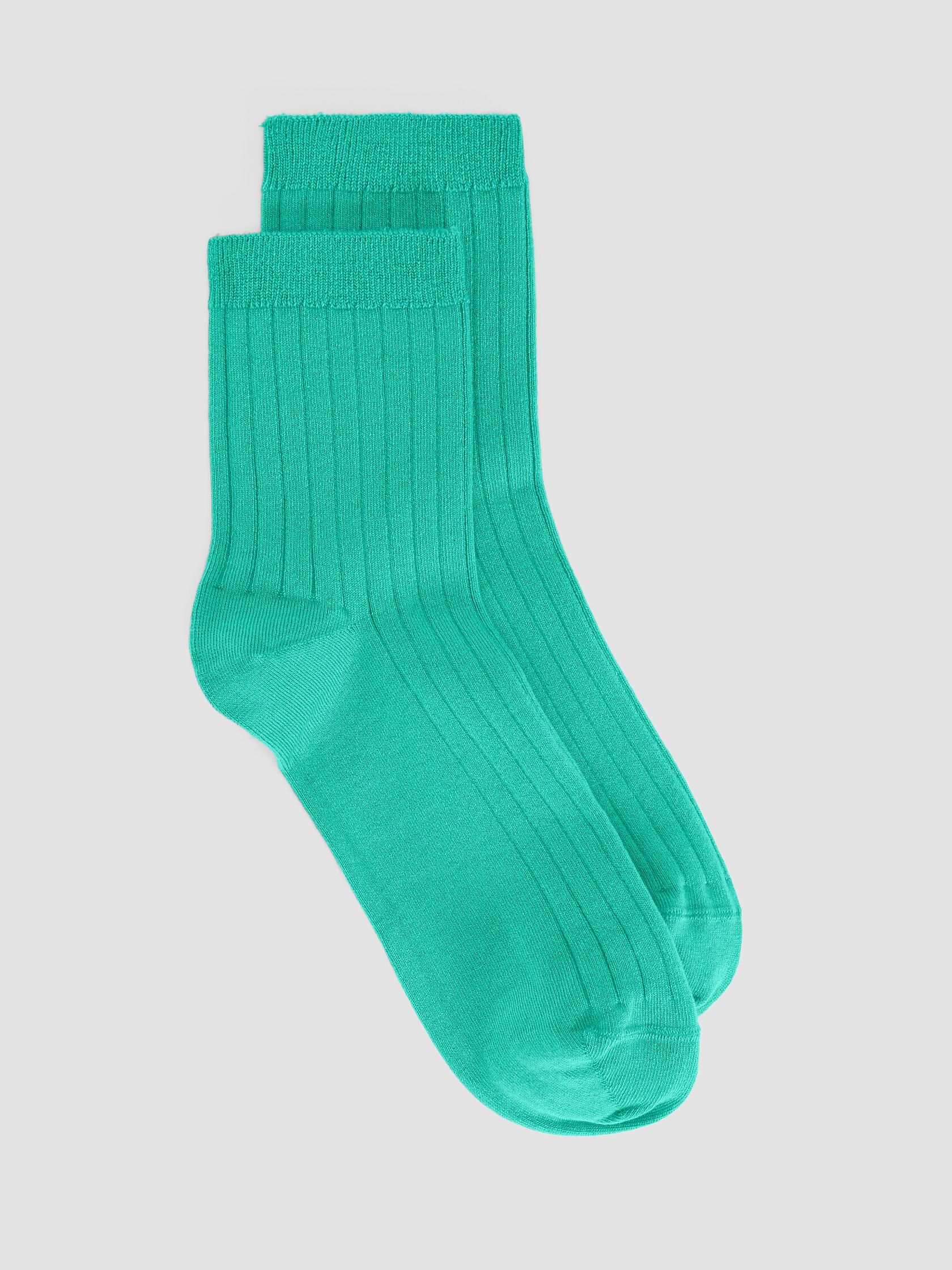 Rib Short Crew Sock