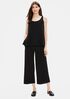 Silk Georgette Crepe Scoop Neck Tank