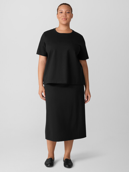 Lightweight Ponte Crew Neck Tee