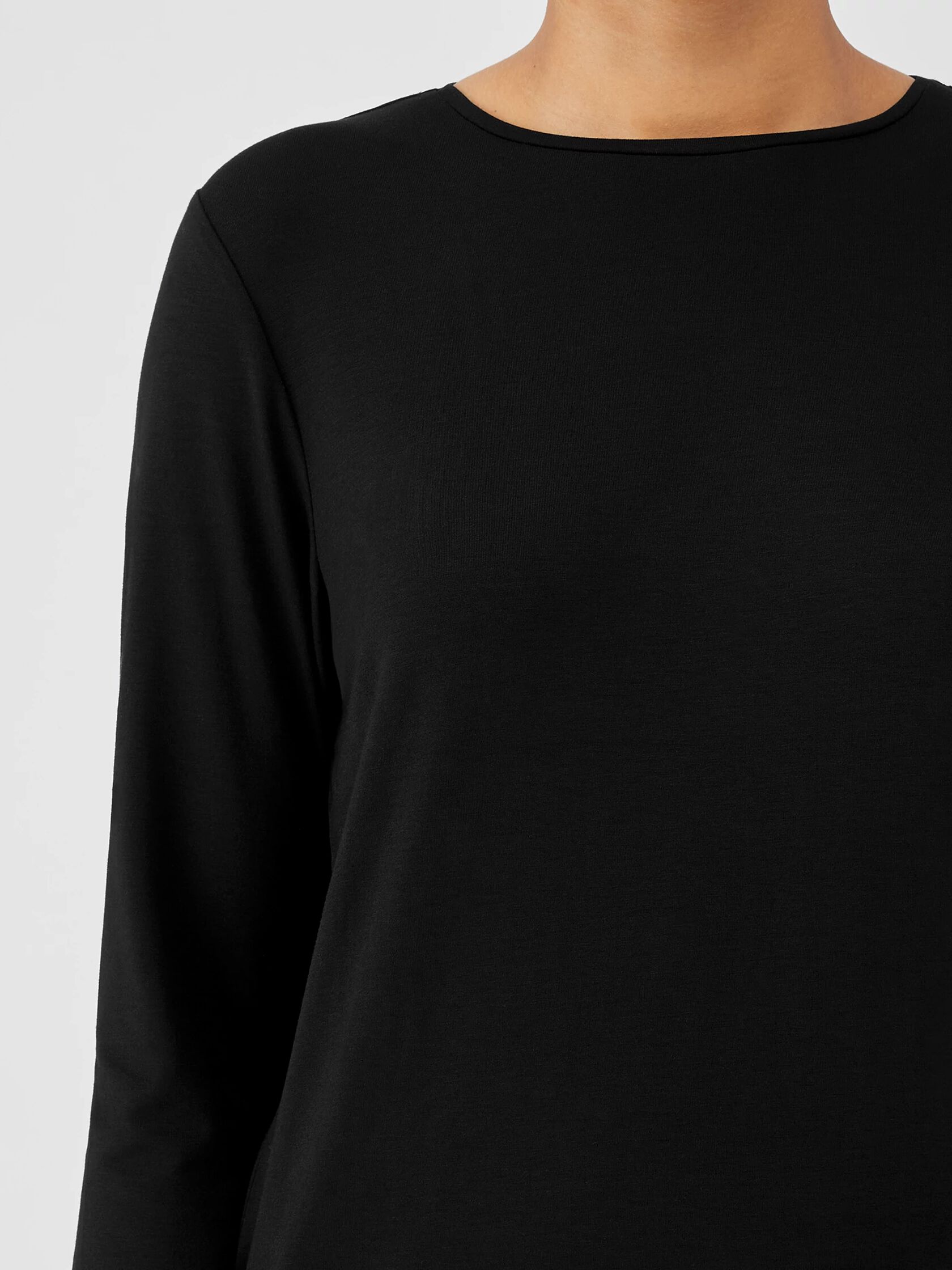 Fine Jersey Crew Neck Top