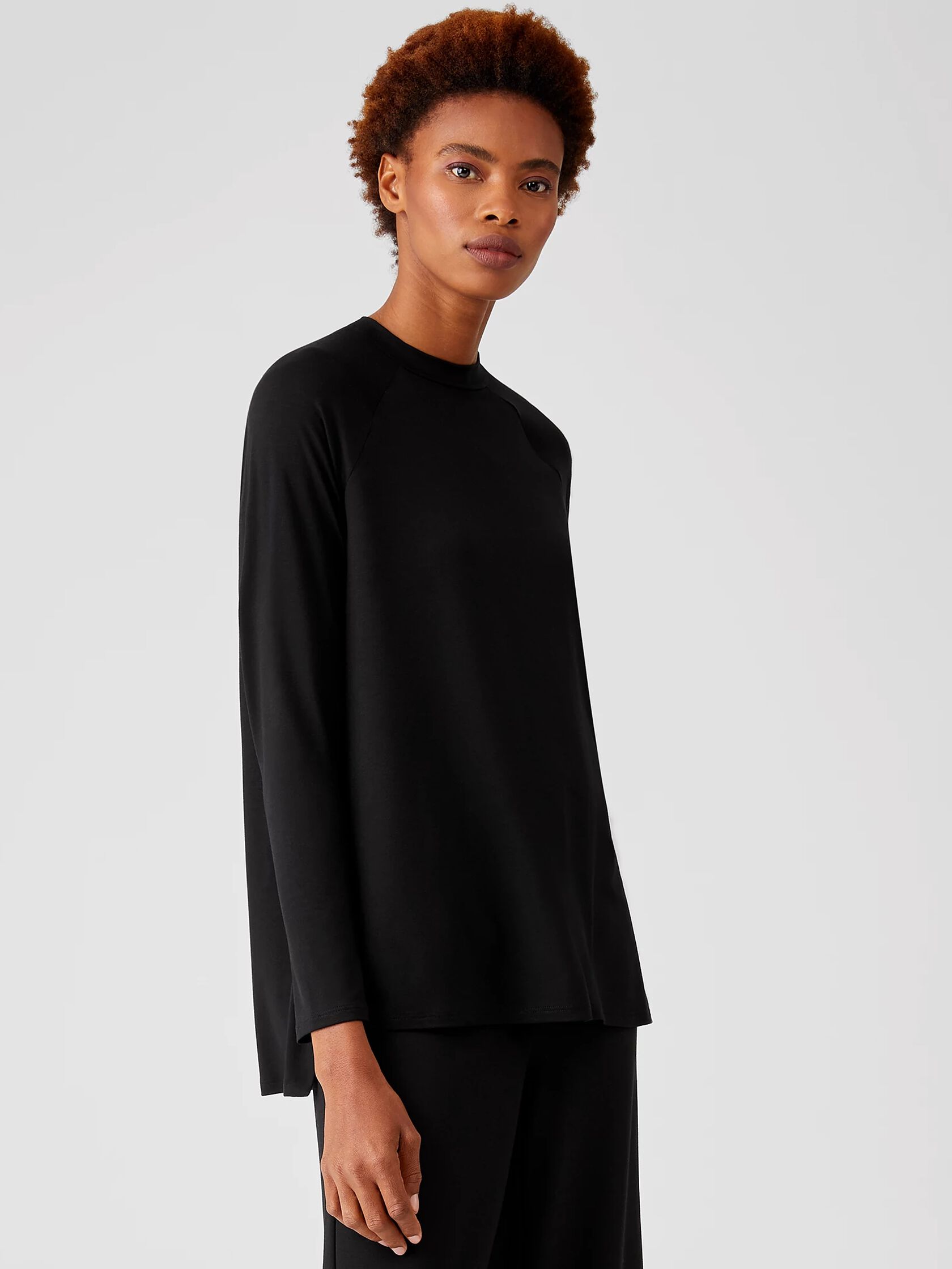 Fine Jersey Crew Neck Top