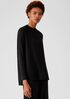 Fine Jersey Crew Neck Top