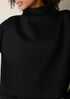 Lightweight Ponte Funnel Neck Top
